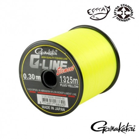 Fir GAMAKATSU G-LINE ELEMENT YELLOW 030MM.6,50KG.1325M