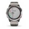 Ceas GARMIN quatix 6X Solar Titanium cu brataraTitanium 51mm