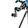 Set telescop refractor pentru copii BRESSER Junior 70/400 si rucsac albastru