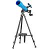 Set telescop refractor pentru copii BRESSER Junior 70/400 si rucsac albastru