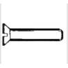 Surub cu cap crestat, înecat, inox AISI304, MET/TS 8X40mm, 25buc/cutie