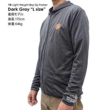 Hanorac YAMAGA DRY ZIP HOODIE XL Dark Grey