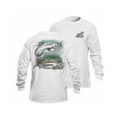 Flying Fisherman Tarpon White Long Sleeve Tee