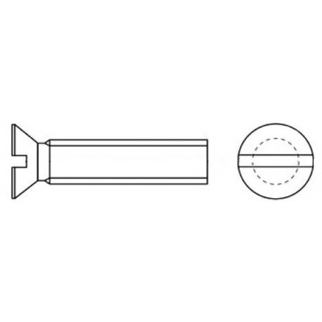 Suruburi mecanice UNI 6109 DIN 965, 6x30mm, inox AISI316, 50buc