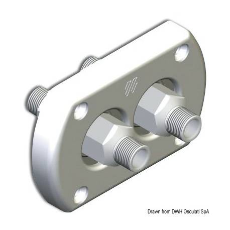 Conexiune dubla prin perete pentru cabluri guvernare hidraulica ULTRAFLEX