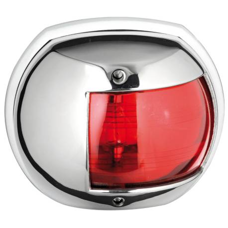 Lumina navigatie OSCULATI Maxi 20 corp inox AISI316, 112.5° rosu/stanga 12V