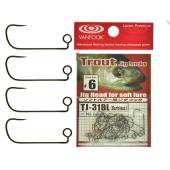 Carlige offset VANFOOK TJ-31BL Barbless Nr.8, 25buc/plic