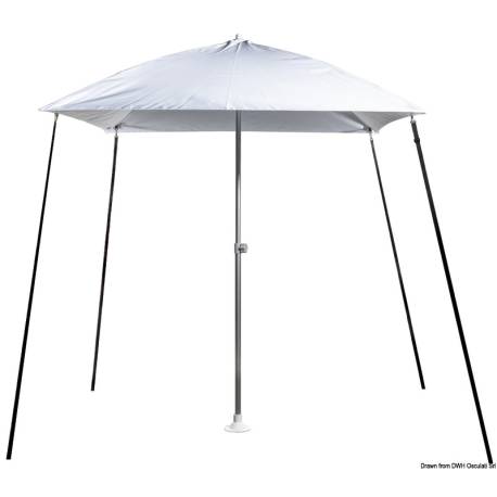 Parasolar pliabil pentru barca PARASOL, alb, 200x200xh265cm