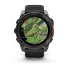 Ceas GARMIN fēnix 8 – 51mm, AMOLED Slate grey, curea din silicon negru