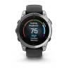 Ceas GARMIN fēnix E – 47mm, AMOLED, oţel inoxidabil, curea din silicon negru