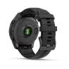 Ceas GARMIN fēnix E – 47mm, AMOLED Oţel gri ardezie cu Curea din silicon negru