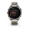 Ceas GARMIN fēnix 8 – 47mm, AMOLED Sapphire, Titan, brăţară din titan perforată