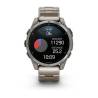 Ceas GARMIN fēnix 8 – 47mm, AMOLED Sapphire, Titan, brăţară din titan perforată