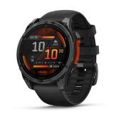 Ceas GARMIN fēnix 8 – 47mm, AMOLED Slate grey, curea din silicon negru