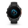 Ceas GARMIN fēnix 8 – 47mm, AMOLED Slate grey, curea din silicon negru