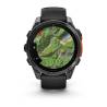 Ceas GARMIN fēnix 8 – 47mm, AMOLED Slate grey, curea din silicon negru