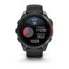 Ceas GARMIN fēnix 8 – 47mm, AMOLED Slate grey, curea din silicon negru