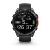 Ceas GARMIN fēnix 8 – 47mm, AMOLED Slate grey, curea din silicon negru