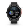 Ceas GARMIN fēnix 8 – 47mm, AMOLED Slate grey, curea din silicon negru