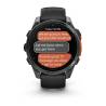 Ceas GARMIN fēnix 8 – 47mm, AMOLED Slate grey, curea din silicon negru