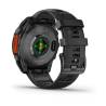 Ceas GARMIN fēnix 8 – 47mm, AMOLED Slate grey, curea din silicon negru