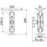 Suport universal pentru electronice maritime OSCULATI 29.759.00, aluminiu anodizat