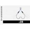 Carlige VANFOOK JGR-45 Jigen Glitter Assist Short Hooks nr.1/0, 2 buc/plic