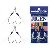 Carlige VANFOOK JGR-45 Jigen Glitter Assist Short Hooks nr.2/0, 2 buc/plic