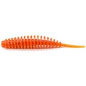 Vierme siliconic FISHUP Tanta 8.9cm, culoare nr.049 Orange Pumpkin Black, 5buc/plic