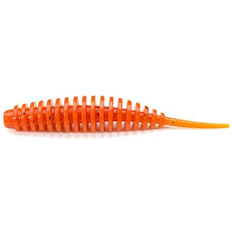 Vierme siliconic FISHUP Tanta 8.9cm, culoare nr.049 Orange Pumpkin Black, 5buc/plic