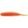 Vierme siliconic FISHUP Tanta 8.9cm, culoare nr.049 Orange Pumpkin Black, 5buc/plic