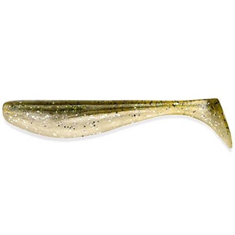 Naluca FISHUP Wizzle Shad 5cm, culoare nr.202 Green Pumpkin Pearl, 10buc/plic