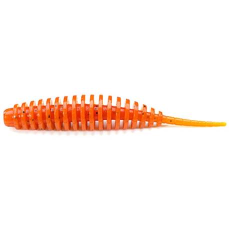 Vierme siliconic FISHUP Tanta 6.1cm, culoare nr.049 Orange Pumpkin/Black, 8buc/plic