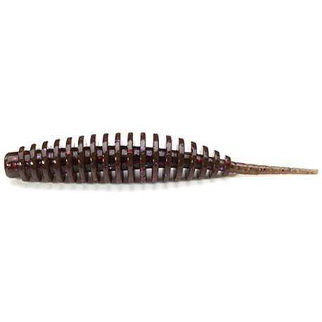 Vierme siliconic FISHUP Tanta 6.1cm, culoare nr.050 Green Pumpkin Brown/Red & Purple, 8buc/plic