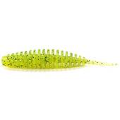 Vierme siliconic FISHUP Tanta 6.1cm, culoare nr.055 Chartreuse/Black, 8buc/plic