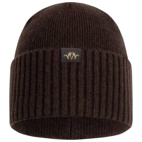 Fes tricotat BLASER Rib Beanie Bob Dark Brown