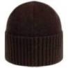 Fes tricotat BLASER Rib Beanie Bob Dark Brown