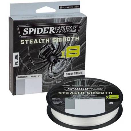 Fir textil SPIDERWIRE STEALTH SMOOTH x8 Translucent 0.09mm, 7.5kg, 150m