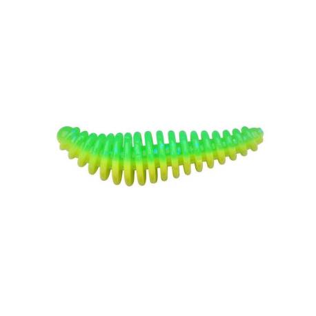 Larva siliconica BERKLEY POWER PUPA Spring Green/Sunshine Yellow, 4.5cm, 8buc/plic