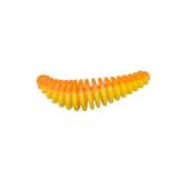 Larva siliconica BERKLEY POWER PUPA Fluorescent Orange/Sunshine Yellow, 4.5cm, 8buc/plic