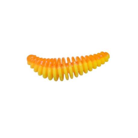 Larva siliconica BERKLEY POWER PUPA Fluorescent Orange/Sunshine Yellow, 4.5cm, 8buc/plic