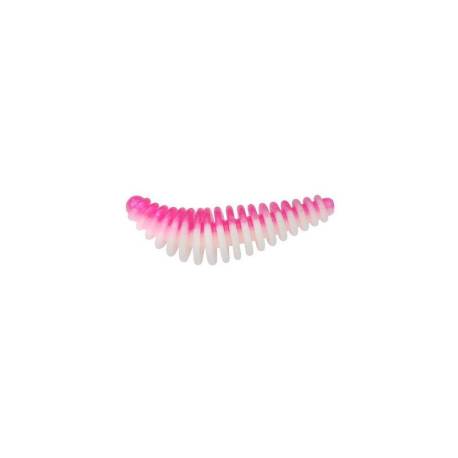 Larva siliconica BERKLEY POWER PUPA Pink/White, 3.5cm, 10buc/plic