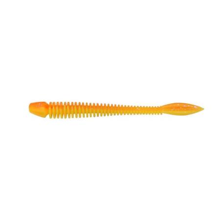 Vierme siliconic BERKLEY FLAIL Fluorescent Orange/Sunshine Yellow, 7cm, 10buc/plic