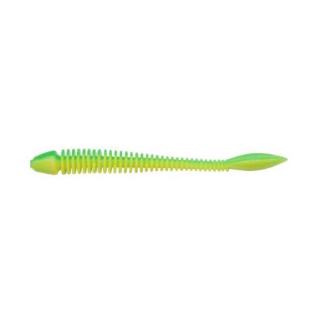 Vierme siliconic BERKLEY FLAIL Spring Green/Sunshine Yellow, 7cm, 10buc/plic