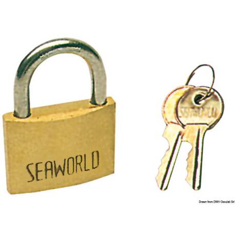 Padlock bronze/SS 50 mm