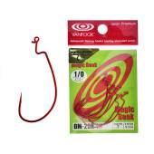 Carlige offset VANFOOK DM-22R Red Magic Beak, Nr.1, 7buc/plic