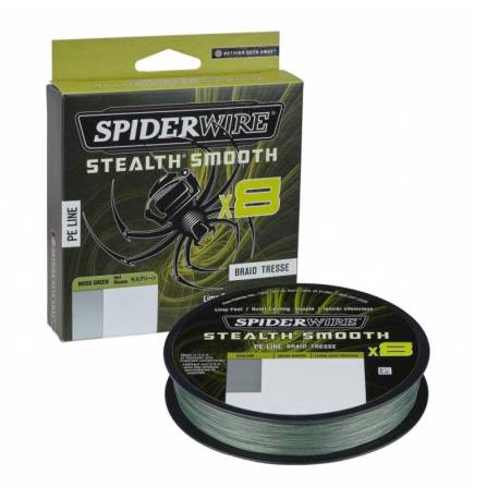 Fir textil SPIDERWIRE STEALTH SMOOTH x8 Moss Green 0.29mm, 26.4kg, 150m