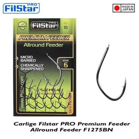 Carlige FLISTAR PRO Premium Allround Feeder F1275BN, nr.7, 10buc/plic