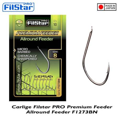 Carlige FILSTAR PRO Premium Allround Feeder F1273BN, nr. 16, 10buc/plic