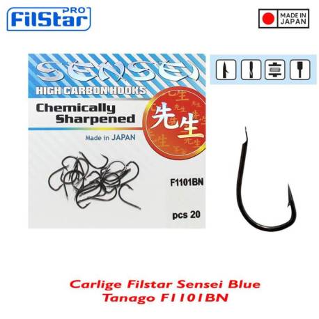 Carlige FILSTAR Sensei Blue Tanago F1101BN, nr. 14, 20buc/plic